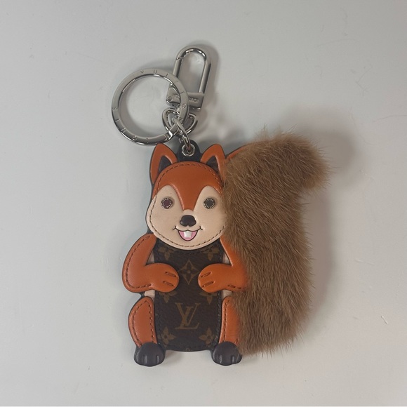 Louis Vuitton Squirrel Mink Monogram Bag Charm - Picture 3 of 11